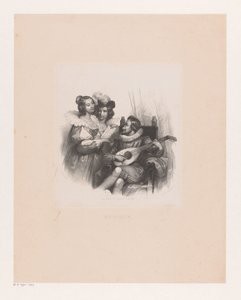 Musikkselskap Musikk (tittel på objekt) av Isaac Cornelis Elink Sterk