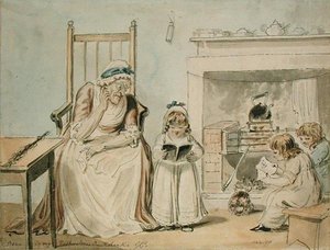 En Dame-skole av Isaac Cruikshank