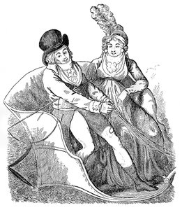 En gullfink og hans elskerinne, 1796.