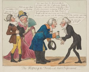 Die Hoffnungen der Familie auf dem Weg zur Bevorzugung av Isaac Cruikshank