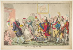 Bryllupsnatten, 20. mai 1797. av Isaac Cruikshank