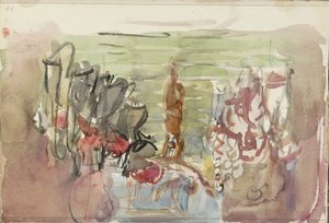 Artister på scenen av Isaac Israels