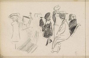 Figurer, muligens i en park av Isaac Israels