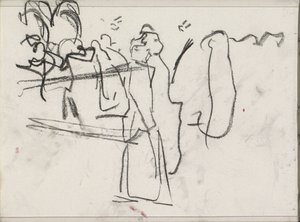 Figurer, muligens gående av Isaac Israels