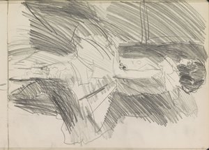 Stående danser, i profil av Isaac Israels