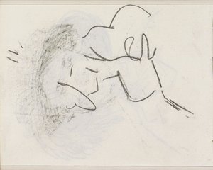 Studie, muligens en figurstudie av Isaac Israels