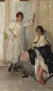 Utstillingsdukkene Ippy og Gertie i Hirsch, Amsterdam, ca. 1915-17 (olje på lerret)