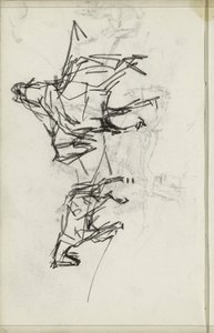To hester med en rytter av Isaac Israels