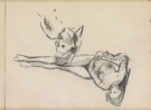 To studier av en liggende naken kvinne av Isaac Israels