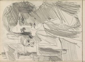 To kvinner ved et bord, muligens på en terrasse av Isaac Israels