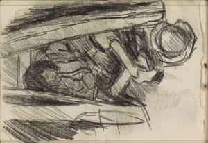 Sittende ung mann av Isaac Israels