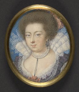 Elizabeth, dronning av Böhmen, ca. 1615 av Isaac Oliver