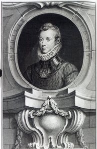 Sir Philip Sidney, gravert av Jacobus Houbraken, 1743 av Isaac Oliver