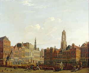 Utrecht rådhusbro med omgivelser, 1779