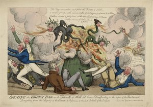 Åpne den grønne posen av Isaac Robert (attr. to) Cruikshank