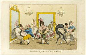Upraktiske partnere i Waltzing av Isaac Robert Cruikshank