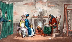 Et besøk hos en spåkone, tidlig på 1800-tallet