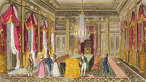 Tom, Jerry og Logic besøker Carlton House, fra "Life in London" av Pierce Egan, 1821-22 (farget akvatint) av Isaac, Robert and George Cruikshank