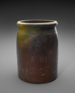 Crock, c. 1873-1882 (slipglasert steintøy) av Isaac Suttles Pottery