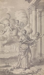 Frontispice for Town and Country Magazine, for Vol. III for 1771, nr. 1 av Isaac Taylor