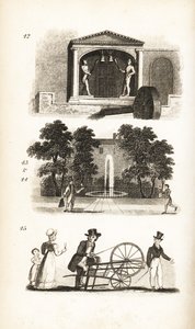 St Dunstans kirke, postbud, brevbærer og knivsliper av Isaac Taylor