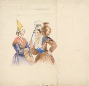 To kvinner i fargerik kostyme av Isaac Weld