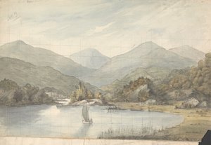 Utsikt over elven mellom innsjøene av Isaac Weld
