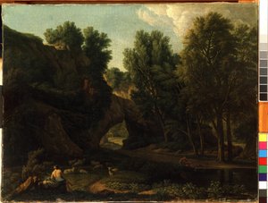 Landskap (Landskap). Maleri av Isaac de Moucheron av Isaac de Moucheron
