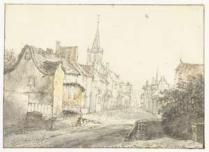 En gate i en landsby eller by Dorpsstraat