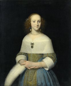 Portrett av en ung kvinne muligens Susanna Reael, 1656