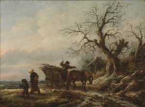 En vinterscene av Isaack van Ostade