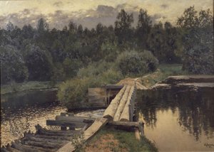 Ved det grunne, 1892 av Isaak Ilyich Levitan