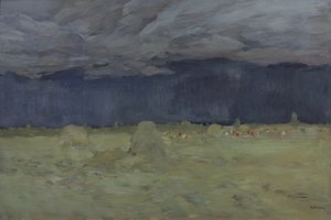 Høyproduksjon, 1900 av Isaak Ilyich Levitan