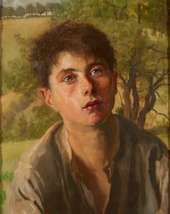 The Young Shepherd Boy (olje på lerret)