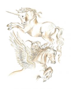 Enhjørning og Pegasus av Isabelle Brent
