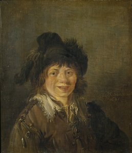 Autoportrett - Selvportrett, av Ostade, Isaac van . Olje på tre av Isack van Ostade