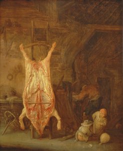 Griseslakting (olje på panel)