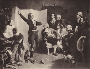 Den første sangen av Marseillaise (litho) av Isidore (after) Pils