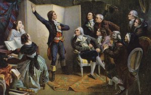 Claude Joseph Rouget de Lisle synger La Marseillaise