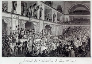 Den franske revolusjonen: dagen for folkets opprør mot sult i I Prairial of Year III (20/05/1795): Befolkningen invaderte konvensjonen og massakrerte deputerte Jean Bertrand Feraud (1759-1795), som hadde ansvaret for forsyningen av Paris, som opp av Isidore Stanislas Helman