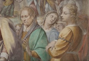 Detalj fra The Marriage of the Virgin Mary, 1634