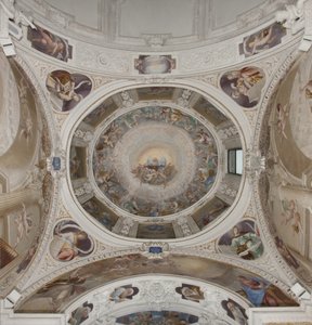 Paradise with Eternal Fader, ca. 1623-34 (fresco) (detalj av 3496185) av Isidoro Bianchi