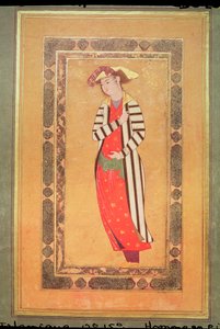 Album 2160 Portrait of a Man, fra Album de Pieces Calligraphiees et de Miniatures, 1200-1400-tallet av Islamic School