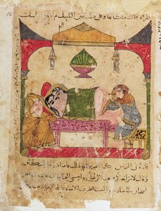 Ms Arabe 3467 A Medical Examination, fra The Book of Kalila og Dimna av Islamic School