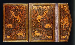 Polykrom lakkbinding med klaff, for Amir Ali Shir Nawa"i". av Islamic School