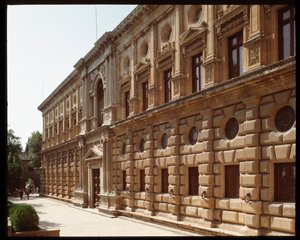 Utsikt over palasset til Charles V av Islamic School