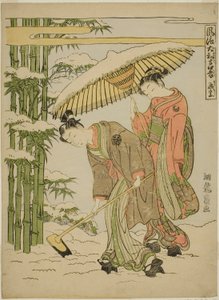 Moso (kinesisk: Meng Zong), fra serien "Fashionable Japanese versions of the Twenty-fire Paragons of Filial Piety (Furyu Yamato nijushiko)"