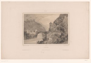Utsikt over Saint-Maurice i Sveits St. Maurice (tittel på objekt) Utsikt over Sveits (serietittel) Suisse (serietittel på objekt)