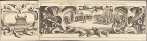 Beleiringen av La Rochelle [plate 14 av 16; sett består av 1952.8.97-112] av Israel Henriet or Abraham Bosse after Jacques Callot
