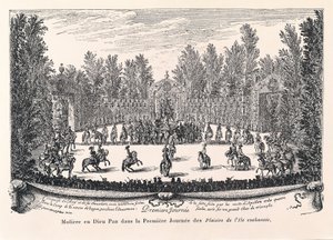 Moliere in God Pan, illustrasjon av "Les Plaisirs de l